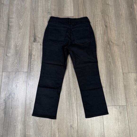 J.Crew Petite Essential Straight All Day Stretch Jeans Womens 26P Black Mid-Rise - Picture 5 of 7
